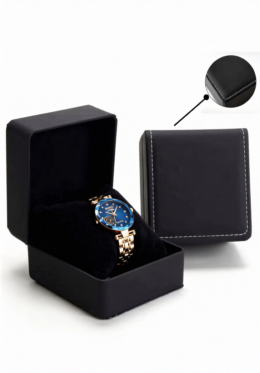 AZUREL Damen Uhr Aquamarin-Ocean – Elegante Edelstahl-Uhr inkl. Box | Geschenk